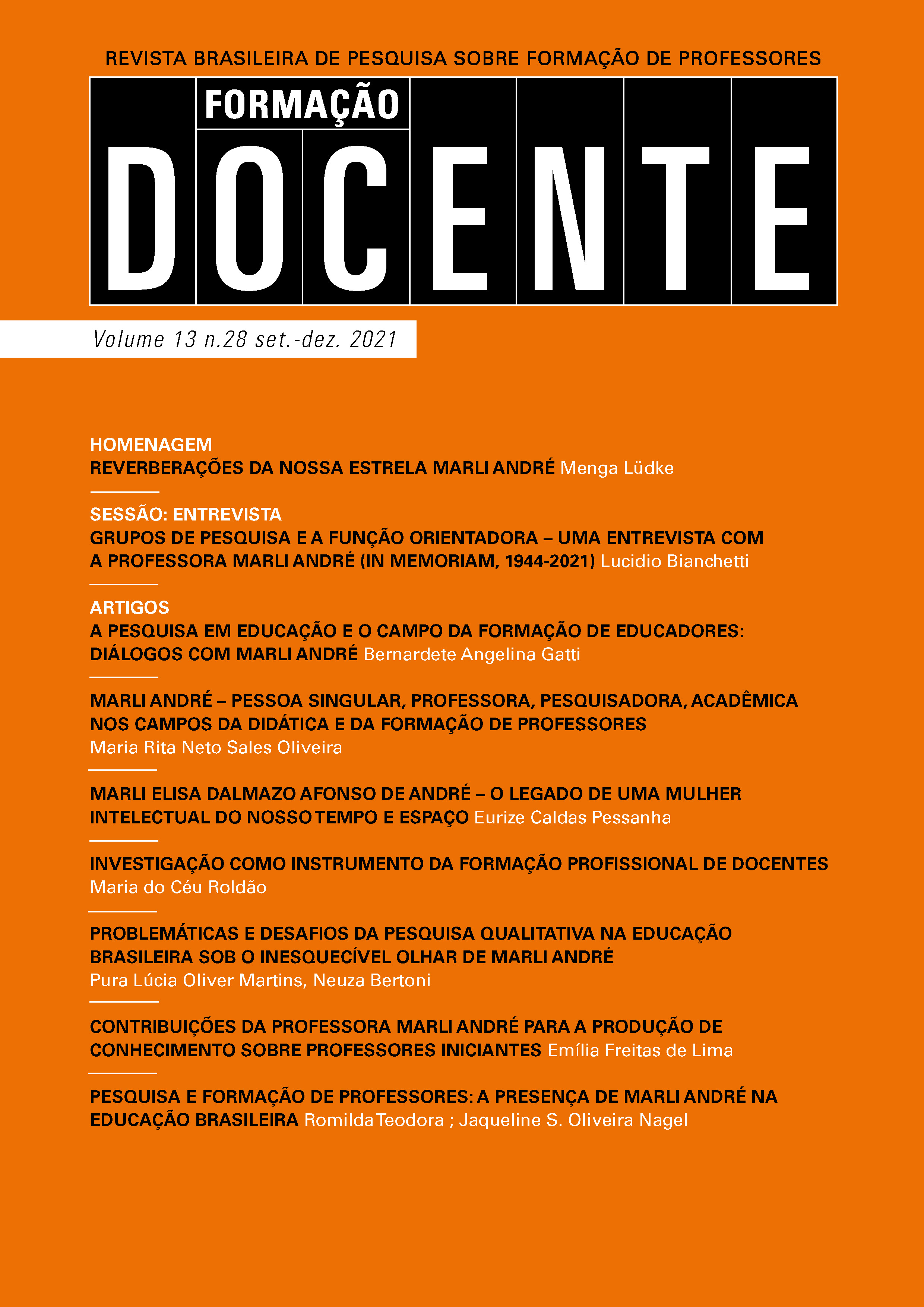 					Visualizar v. 13 n. 28 (2021): (set-dez/2021) Revista Formação Docente – Revista Brasileira de Pesquisa sobre Formação de Professores (RBPFP)
				